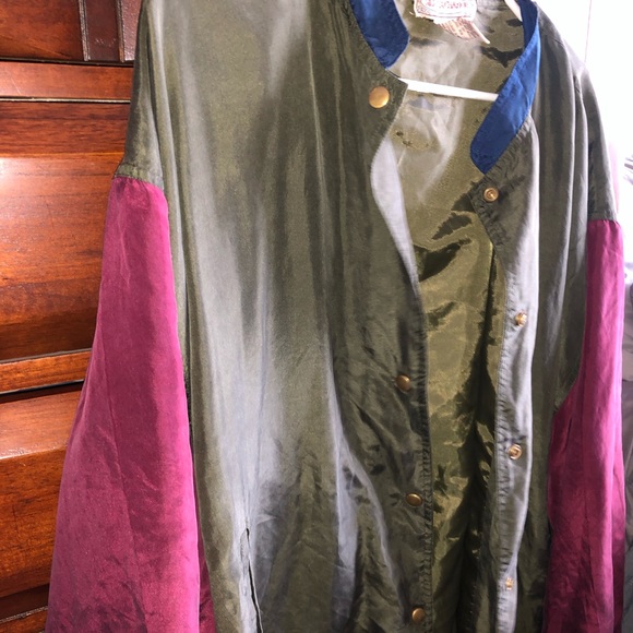 Vintage silk jacket - Picture 2 of 4
